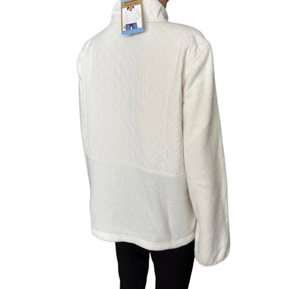 Eddie Bauer Women's Mixed Media Fleece Jacket - Picture 7 of 13